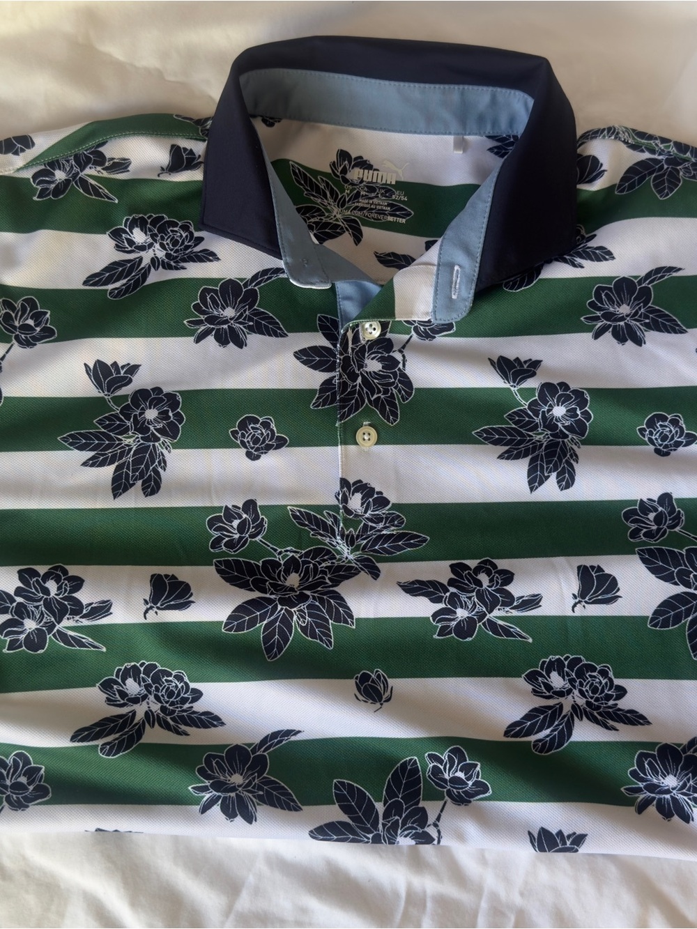 PUMA Pique Garden Green Golf Polo
Men's M